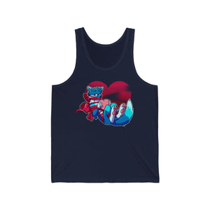 Wrapped Heart - Tank Top Tank Top Artworktee Navy Blue XS 