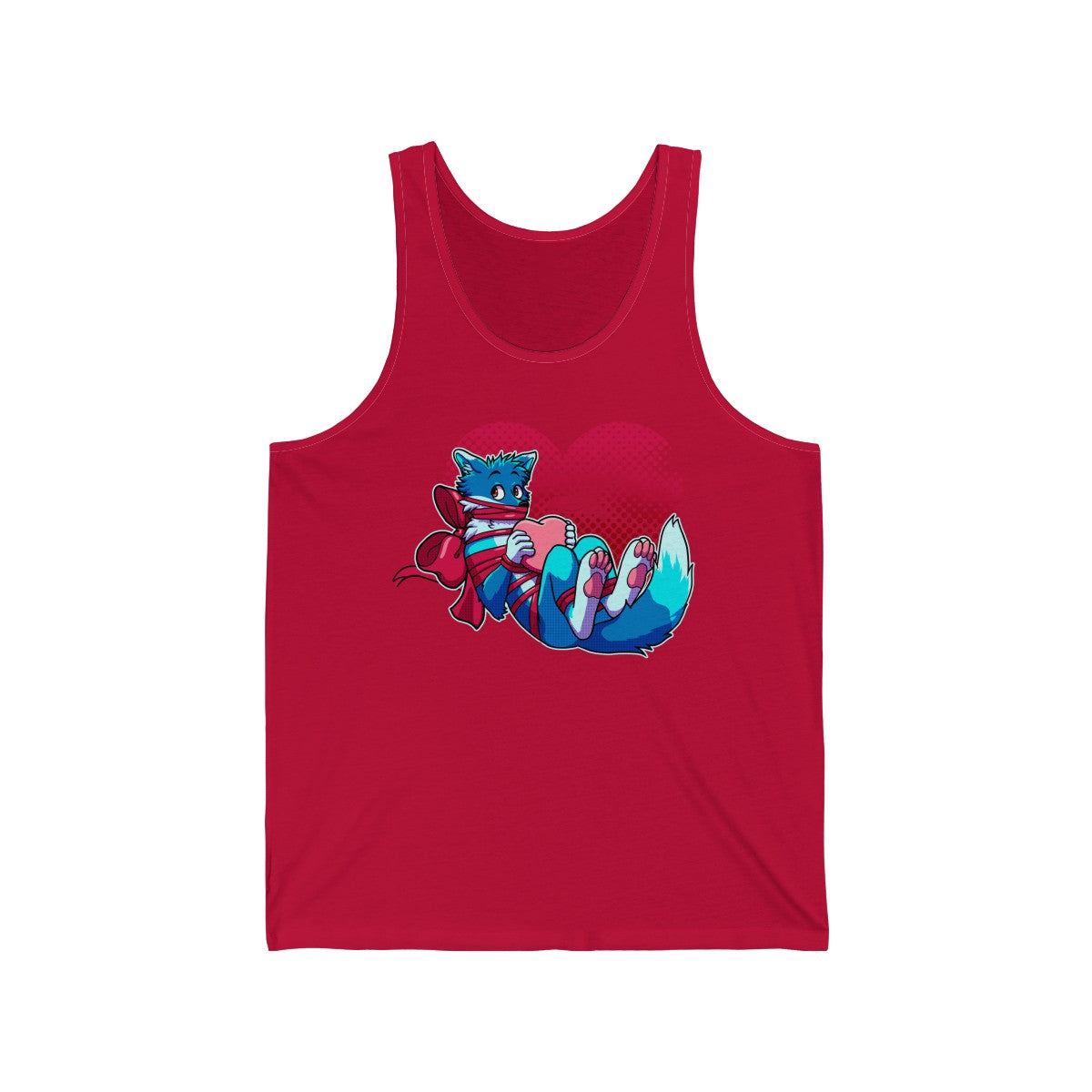 Wrapped Heart - Tank Top Tank Top Artworktee Red XS 