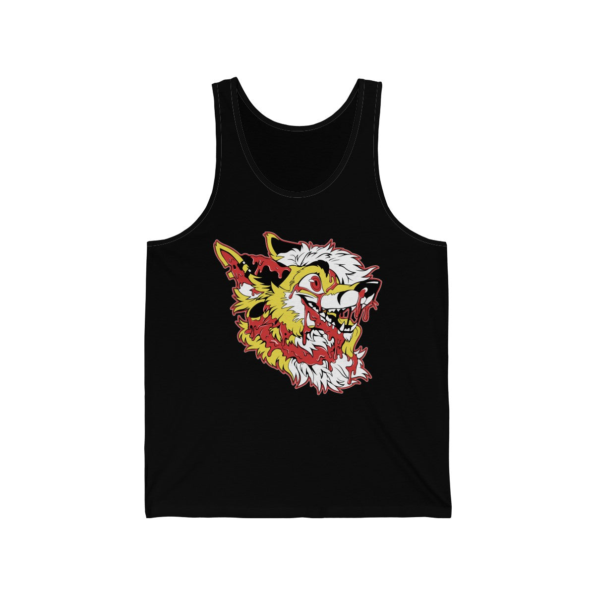 Yellow and Red - Tank Top Tank Top Artworktee Black XS 