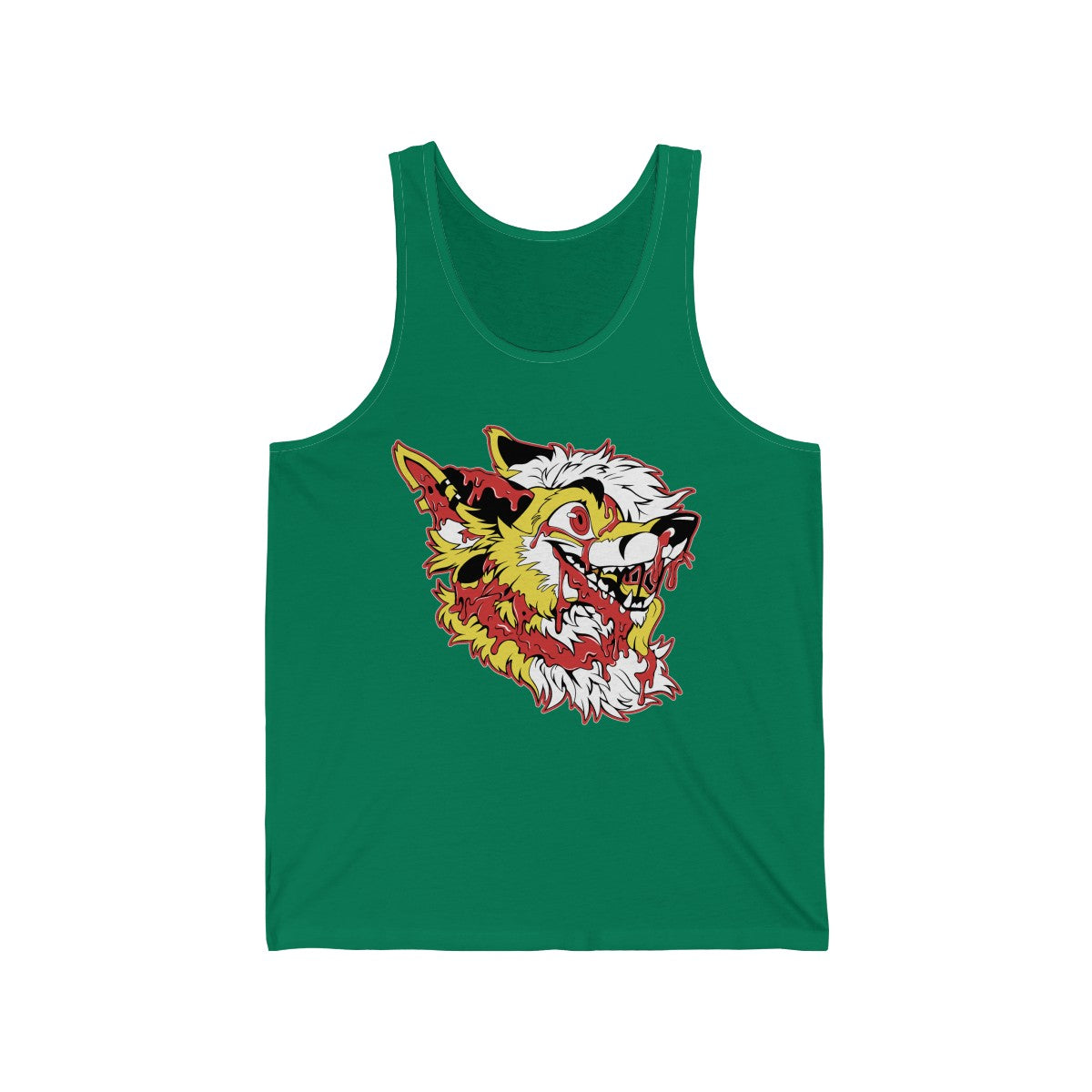 Yellow and Red - Tank Top Tank Top Artworktee Green XS 