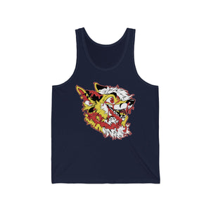 Yellow and Red - Tank Top Tank Top Artworktee Navy Blue XS 