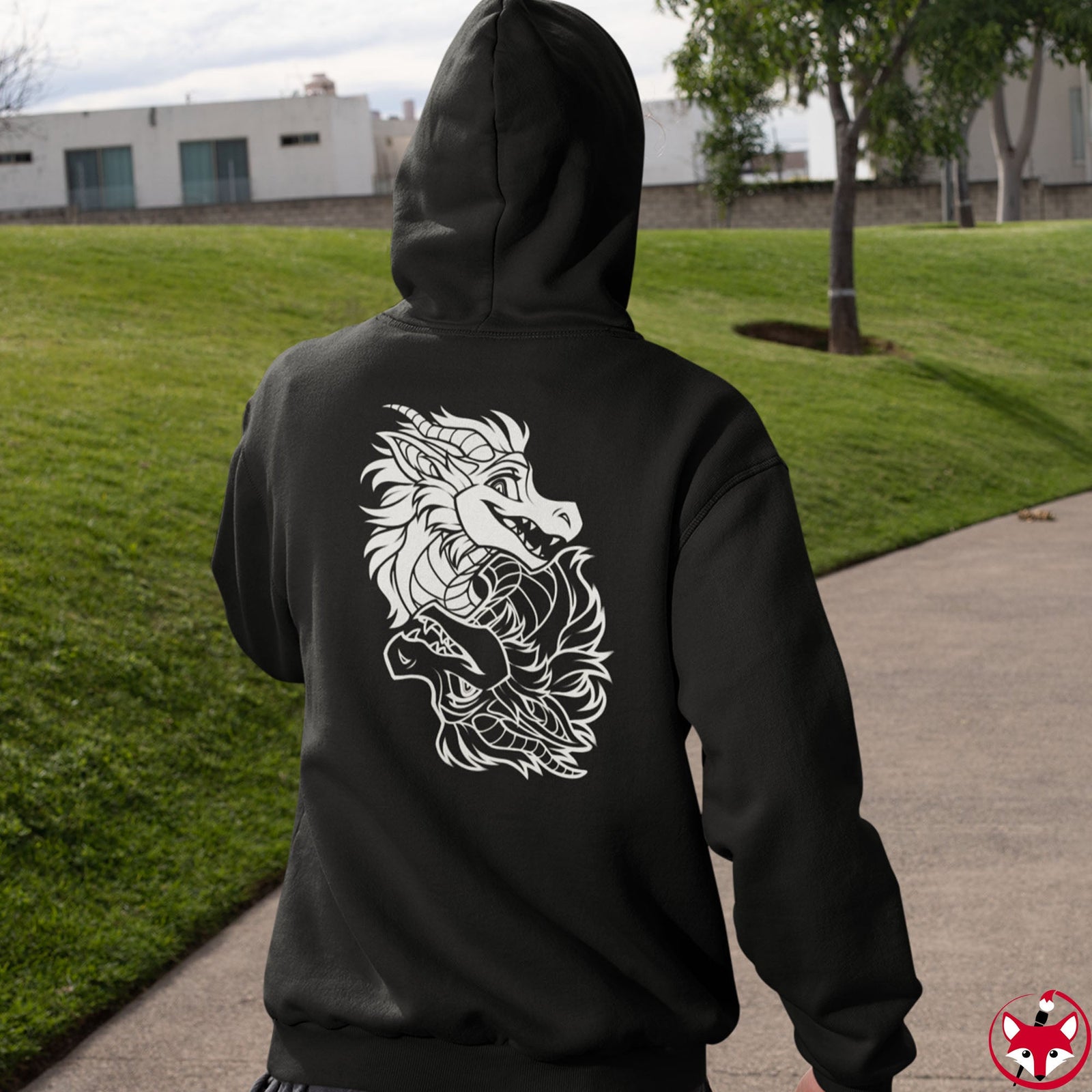 Ying Yang Dragons - Hoodie Hoodie Artworktee 