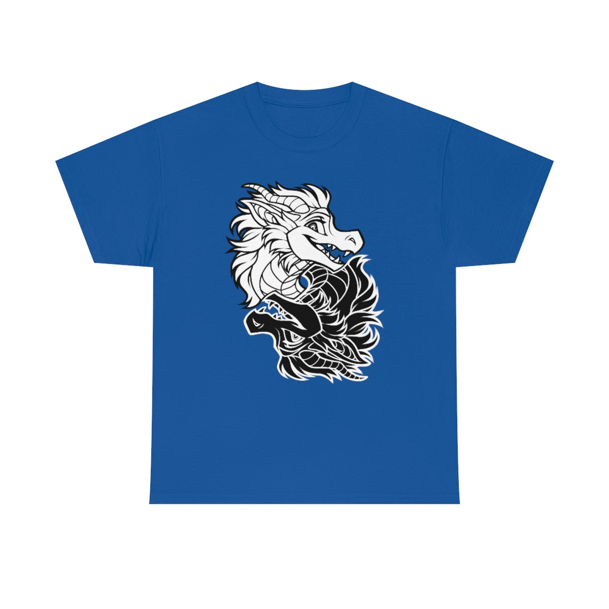 Ying Yang Dragons -T-Shirt T-Shirt Artworktee Royal Blue S 