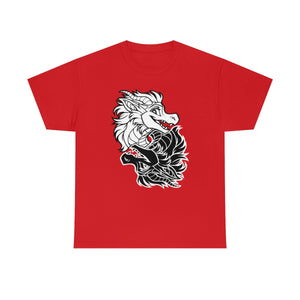 Ying Yang Dragons -T-Shirt T-Shirt Artworktee Red S 