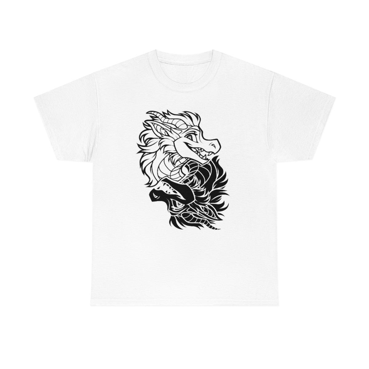 Ying Yang Dragons -T-Shirt T-Shirt Artworktee White S 