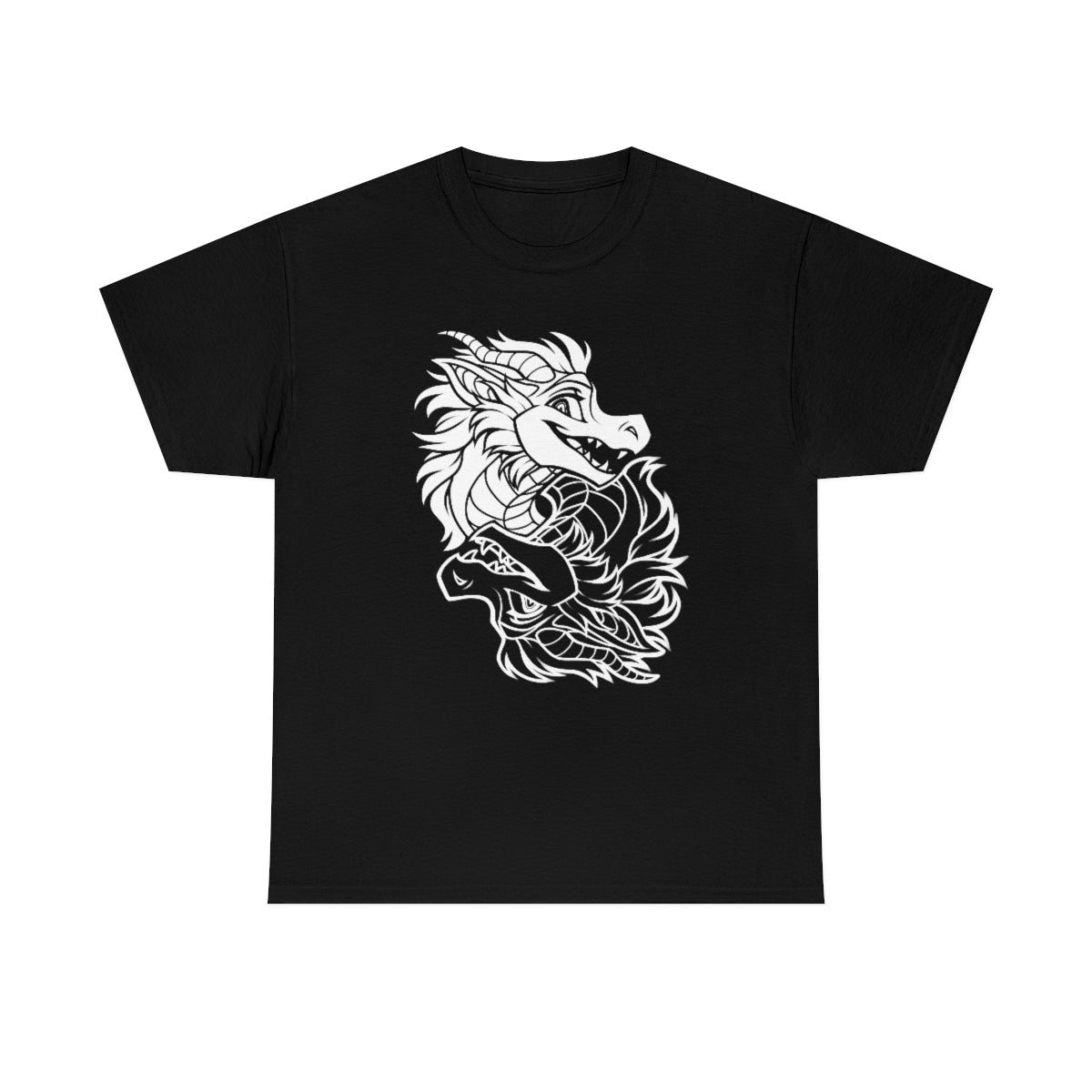 Ying Yang Dragons -T-Shirt T-Shirt Artworktee Black S 