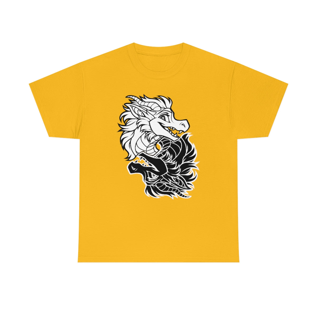 Ying Yang Dragons -T-Shirt T-Shirt Artworktee Gold S 