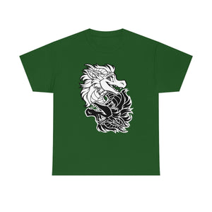 Ying Yang Dragons -T-Shirt T-Shirt Artworktee Green S 