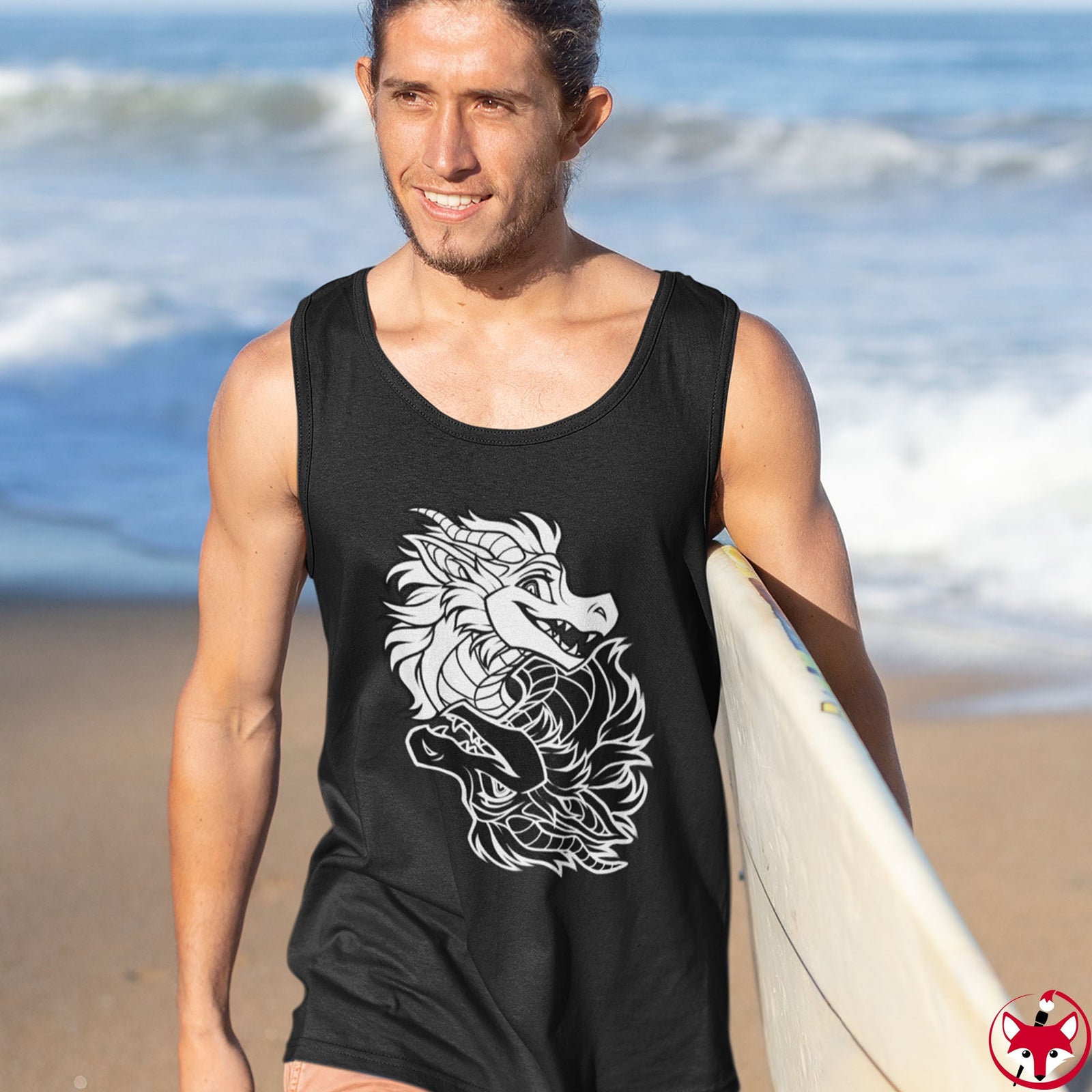 Ying Yang Dragons - Tank Top Tank Top Artworktee 