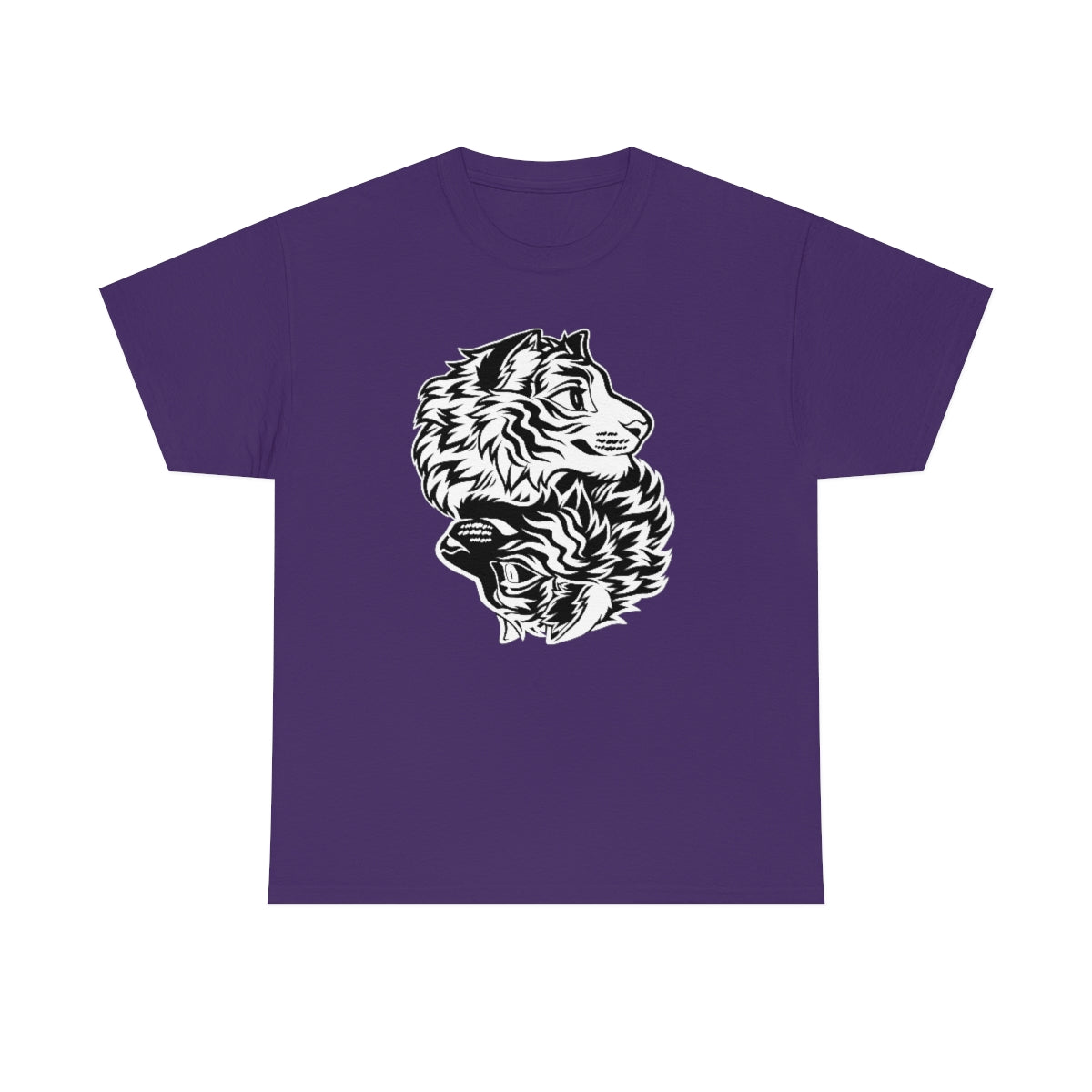 Ying Yang Tigers - T-Shirt T-Shirt Artworktee Purple S 