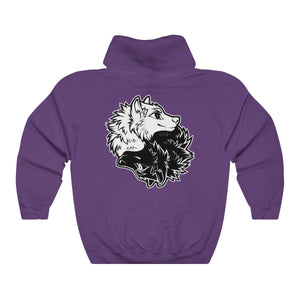 Ying Yang Wolves - Hoodies Hoodie Artworktee Purple S 