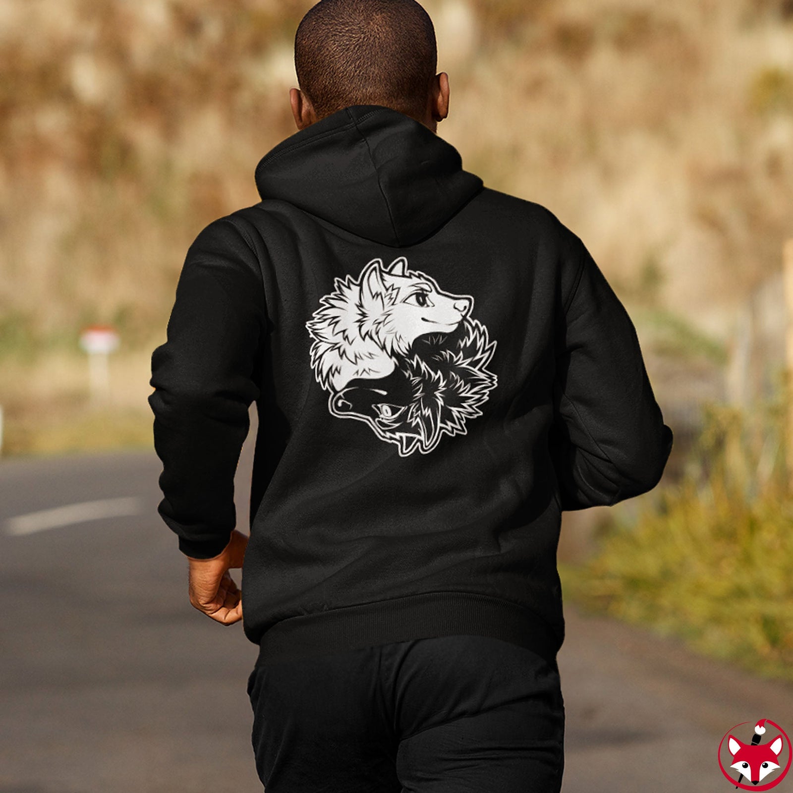 Ying Yang Wolves - Hoodies Hoodie Artworktee 