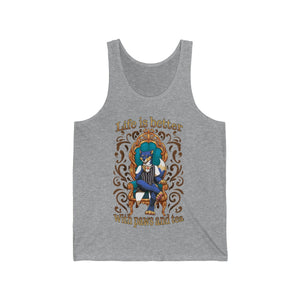 Life is better with Paws and Tea - Tank Top Tank Top Artemis Wishfoot Heather XS 