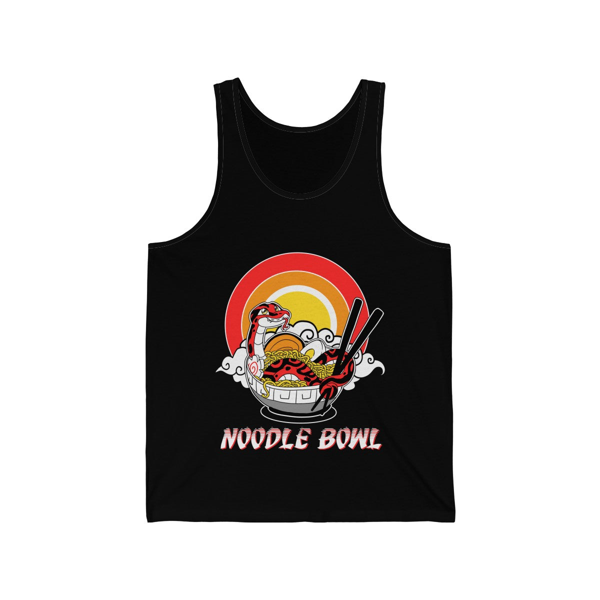 Noodle Bowl - Tank Top Tank Top Crunchy Crowe Black XS 
