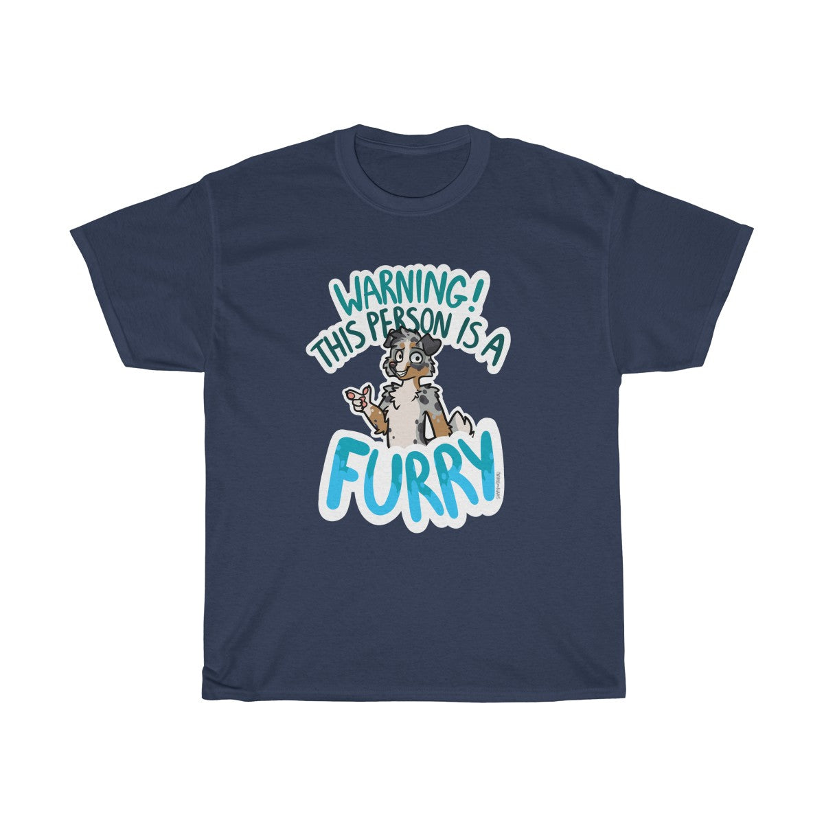 Australian Shepherd - T-Shirt T-Shirt Sammy The Tanuki Navy Blue S 