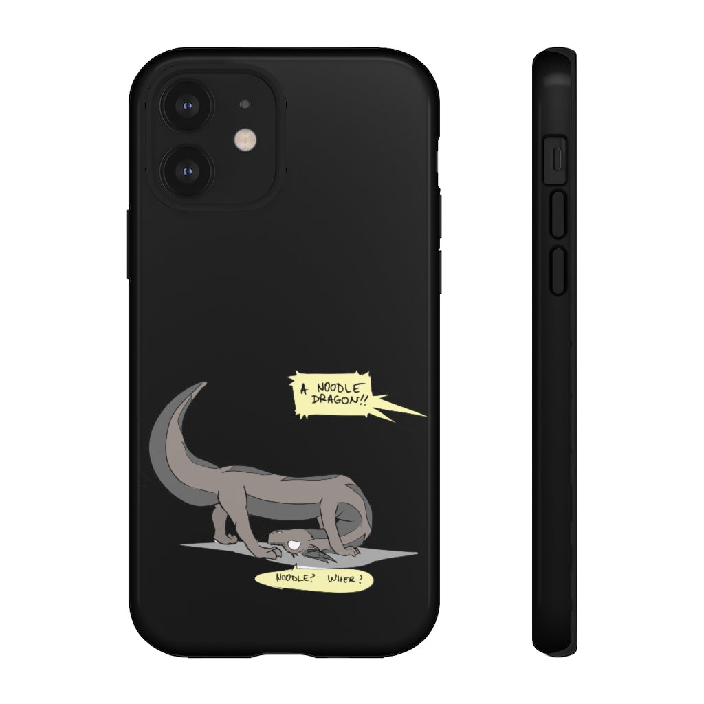 Confused Noodle Dragon - Phone Case Phone Case Zenonclaw iPhone 12 Glossy 