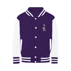 Captain Rabbizorg - Varsity Jacket Varsity Jacket Lordyan Purple / White XS 