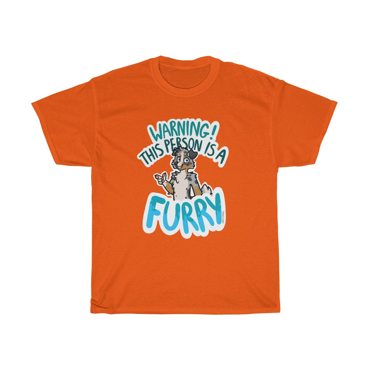 Australian Shepherd - T-Shirt T-Shirt Sammy The Tanuki Orange S 