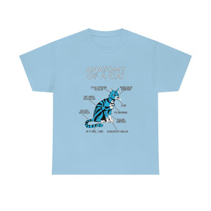 Cat Light Blue - T-Shirt T-Shirt Artworktee Light Blue S 