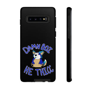 Thicc Boi With Text - Phone Case Phone Case AFLT-Hund The Hound Samsung Galaxy S10 Matte 