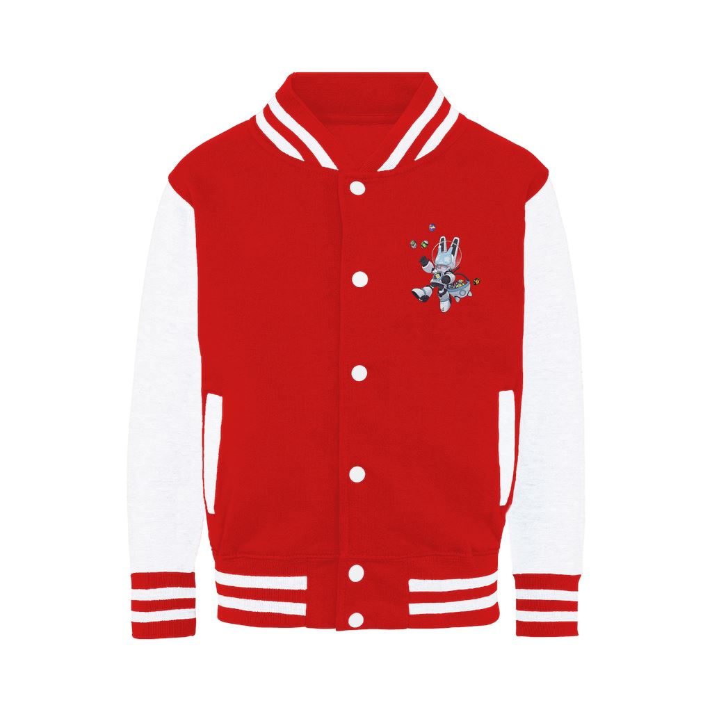 Easter Ace - Varsity Jacket Varsity Jacket Lordyan Fire Red / White XS 
