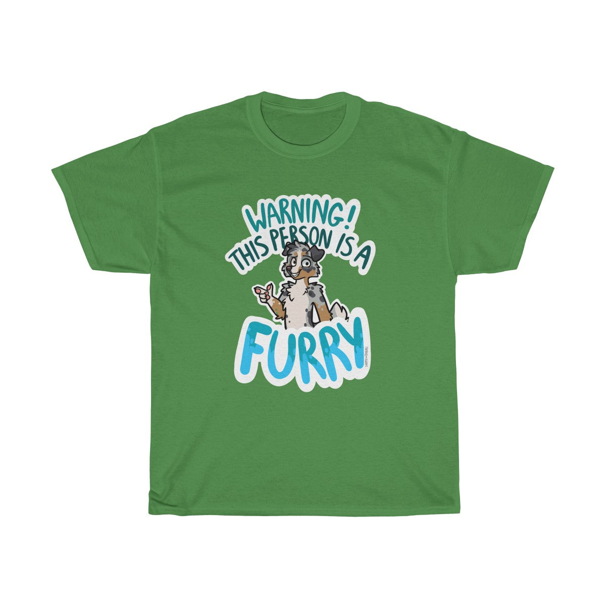 Australian Shepherd - T-Shirt T-Shirt Sammy The Tanuki Green S 