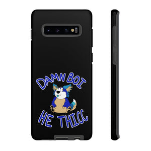 Thicc Boi With Text - Phone Case Phone Case AFLT-Hund The Hound Samsung Galaxy S10 Plus Glossy 