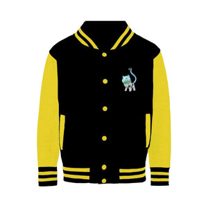 Space Pot Bear - Varsity Jacket Varsity Jacket Lordyan Black/ Yellow XS 