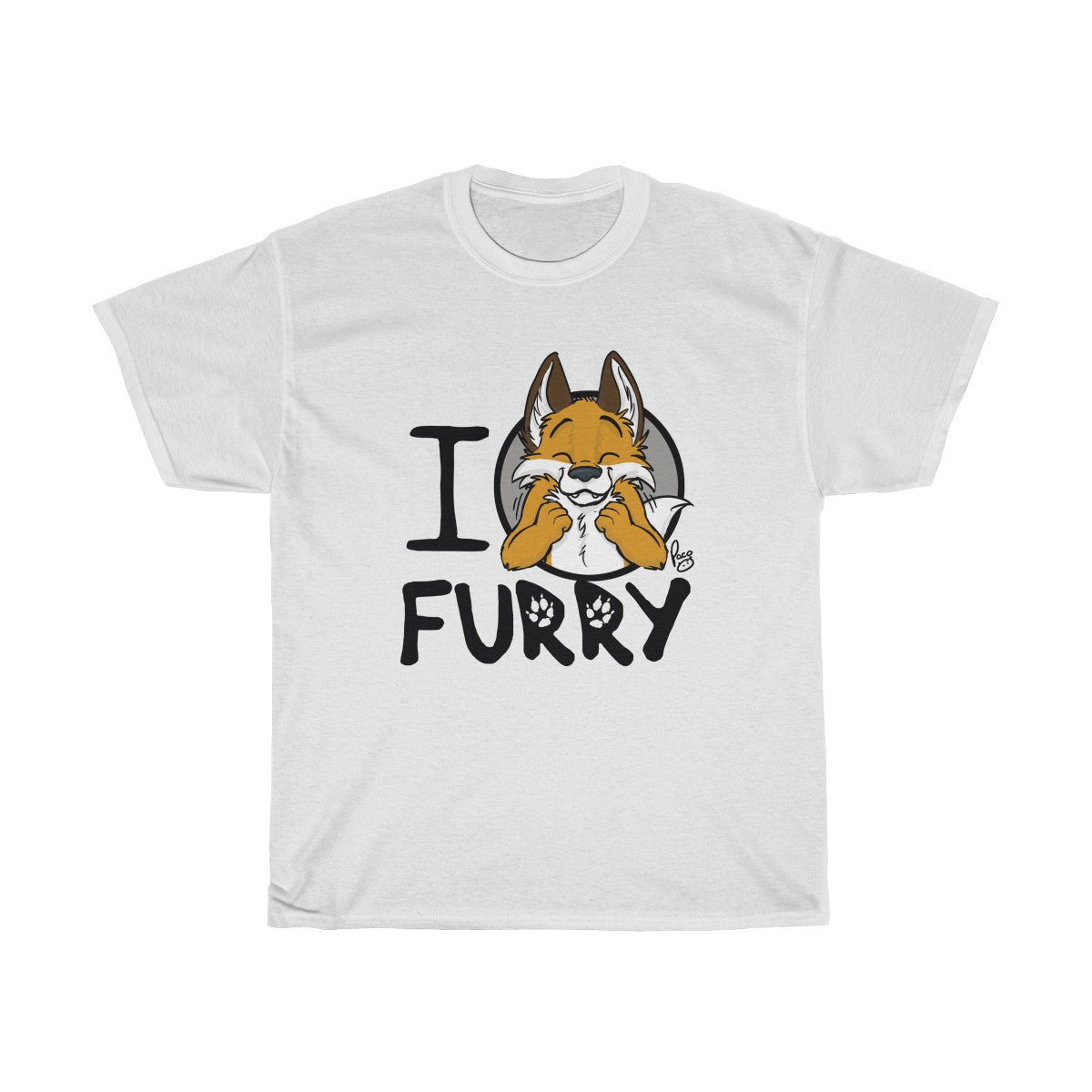 I Fox Furry - T-Shirt T-Shirt Paco Panda White S 
