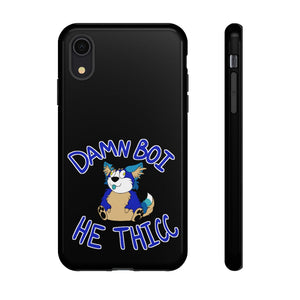 Thicc Boi With Text - Phone Case Phone Case AFLT-Hund The Hound iPhone XR Glossy 