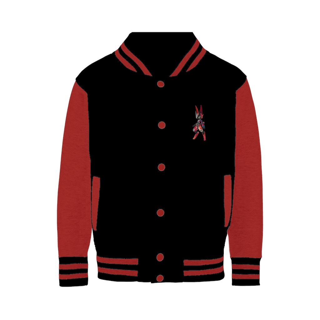Rabbizorg Hero-Litfur - Varsity Jacket Varsity Jacket Lordyan Black/ Fire Red XS 