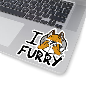 I Fox Furry - Sticker Sticker Artworktee 